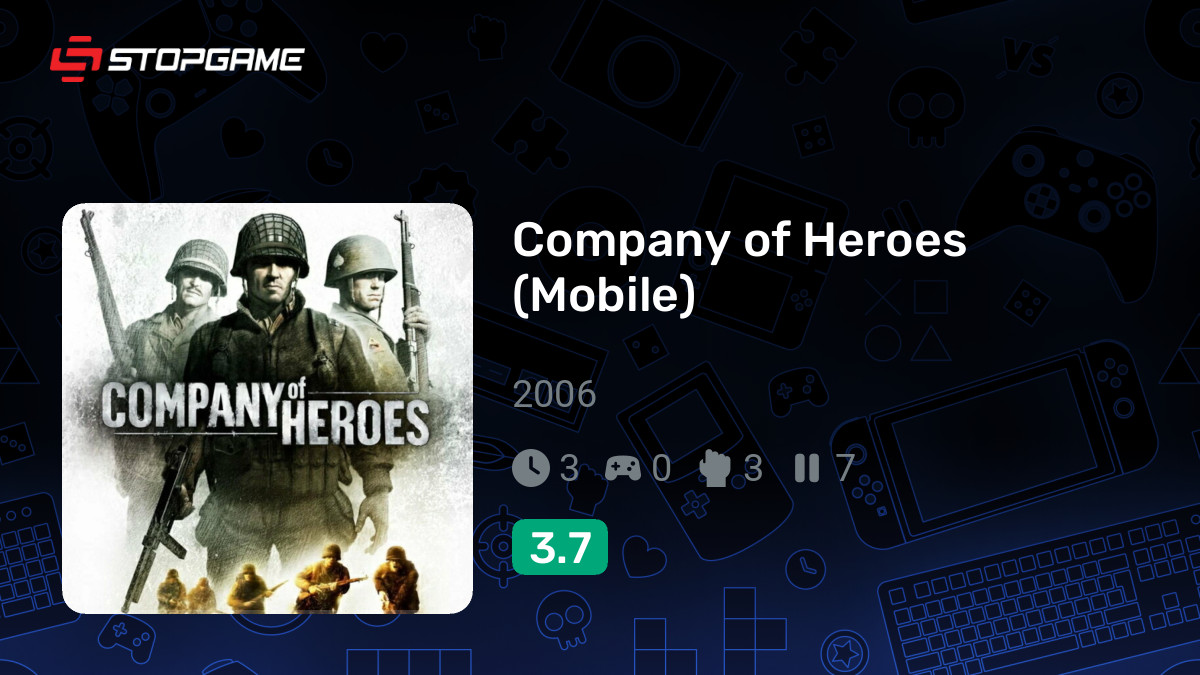 Company of Heroes (Mobile) — обзоры и отзывы, описание, дата
