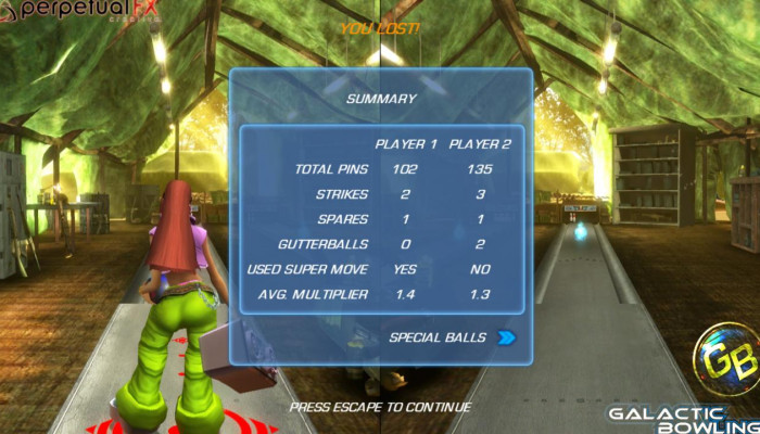 к игре Galactic Bowling