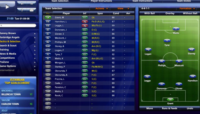 к игре Championship Manager 2009