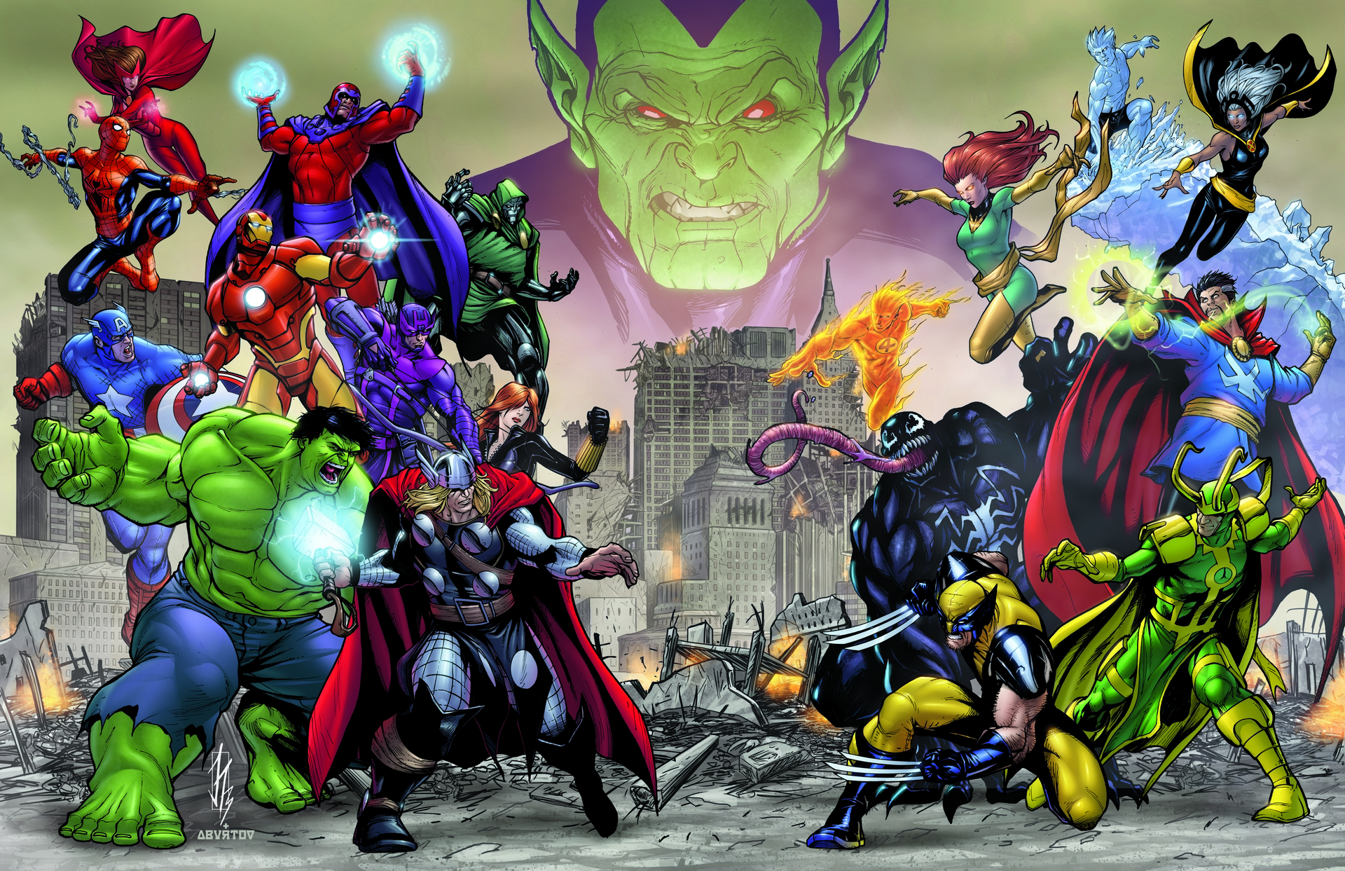 Avengers Earth Marvel Battle