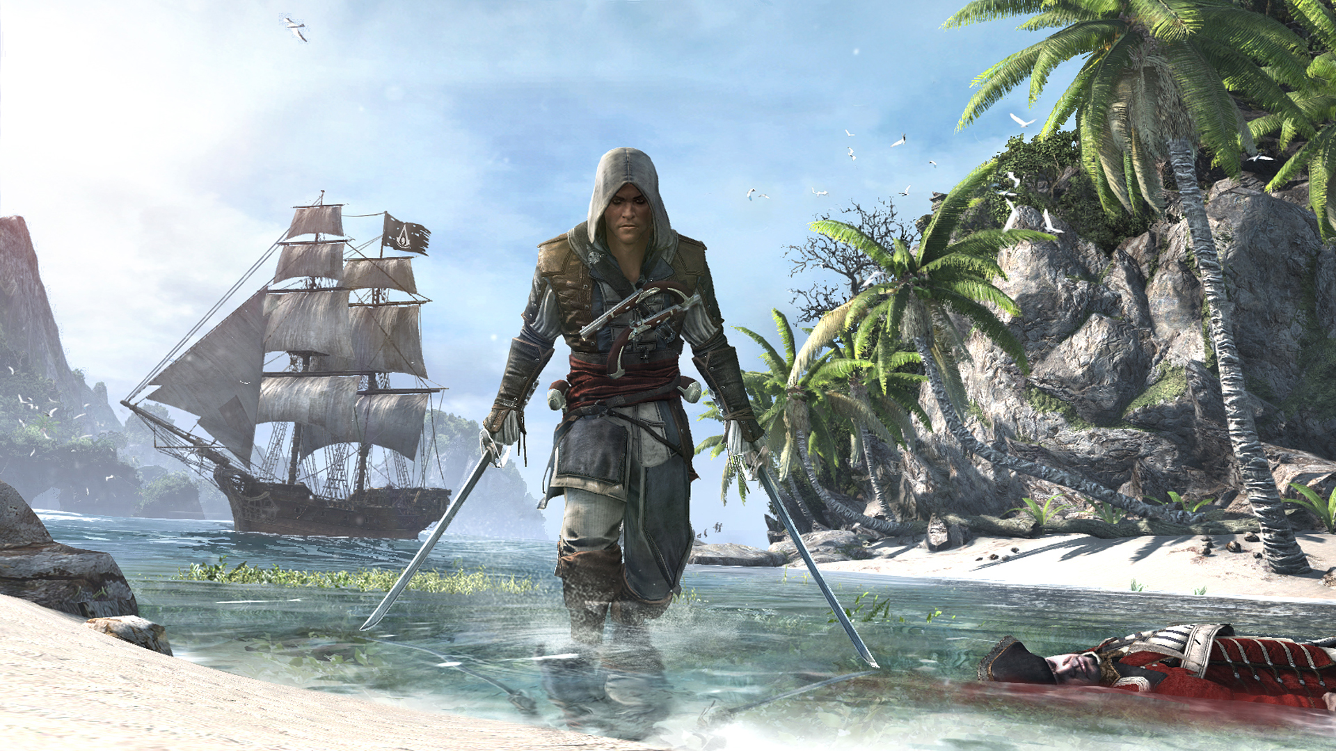 Assassins Creed игра корабль графика game ship graphics скачать