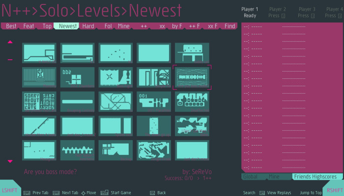 к игре N++ (NPLUSPLUS)