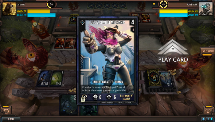 к игре Infinity Wars - Animated Trading Card Game