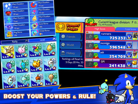 к игре Sonic Runners