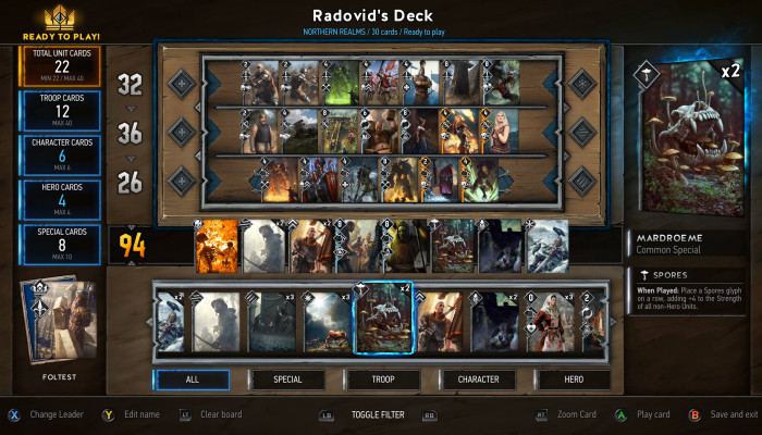 к игре Gwent: The Witcher Card Game