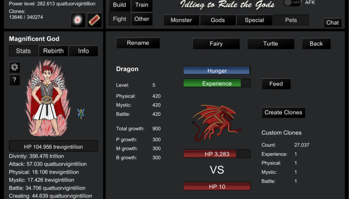к игре Idling to Rule the Gods
