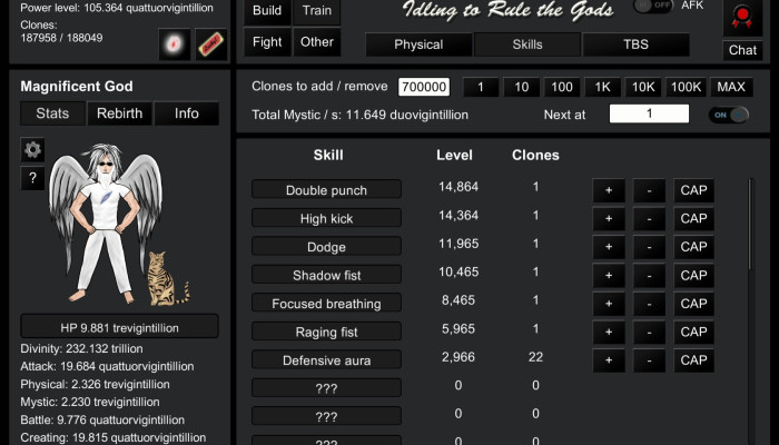 к игре Idling to Rule the Gods