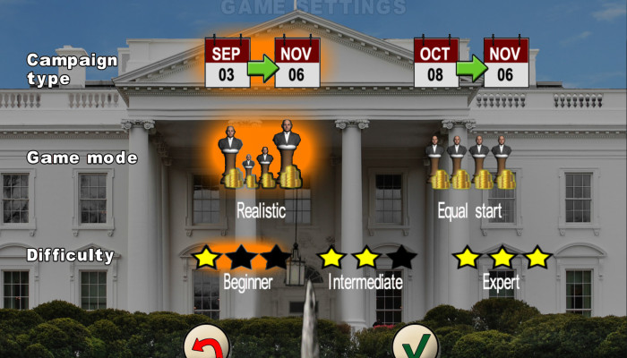к игре Race for the White House, The