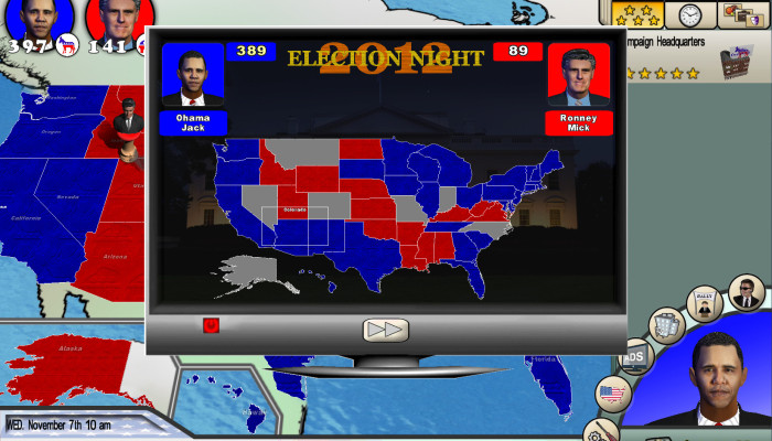 к игре Race for the White House, The