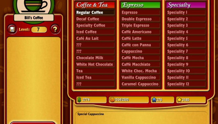 к игре Coffee Tycoon