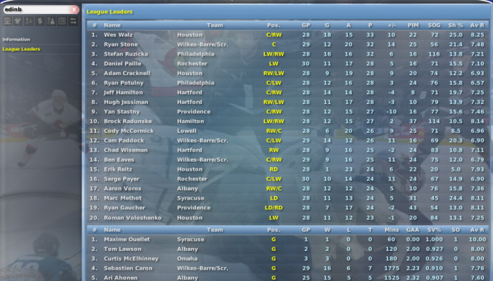 к игре NHL Eastside Hockey Manager 2007