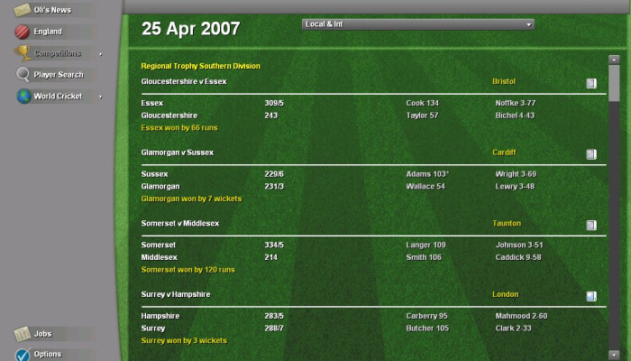 к игре Cricket Coach 2007