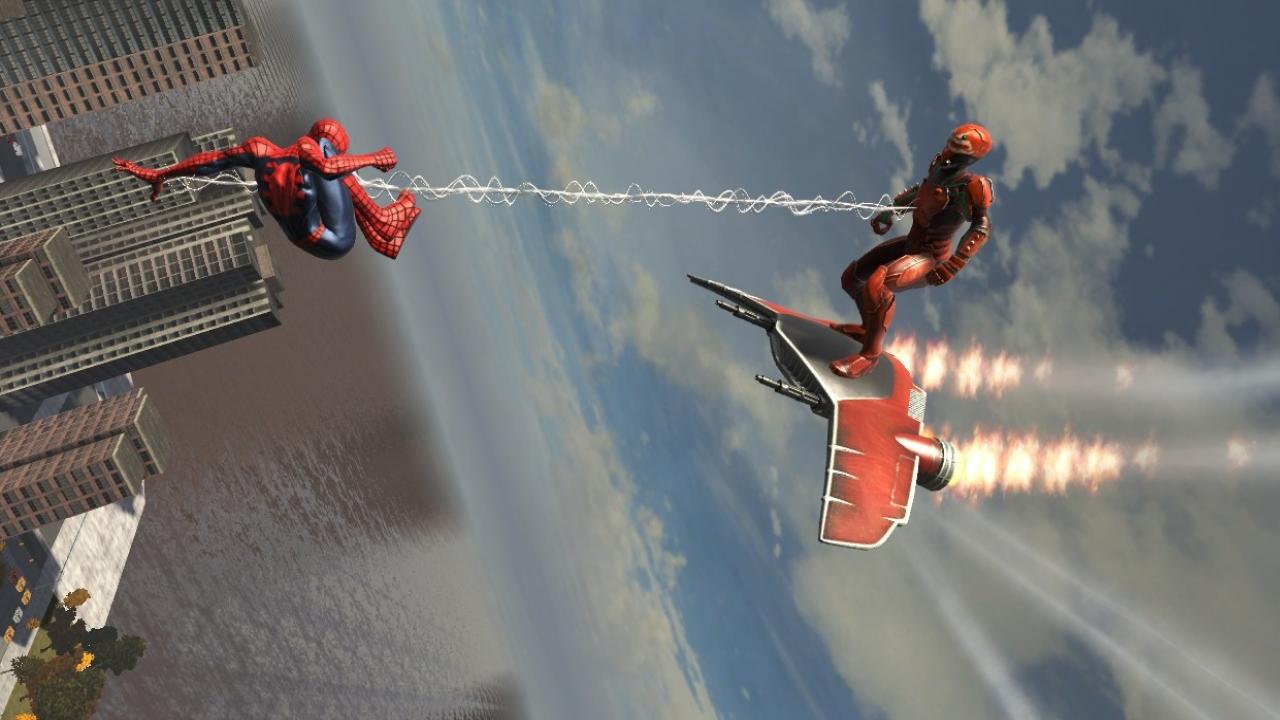 Летающий человек играть. Spider-man: web of Shadows (2008). Игра Spider man web of Shadows. Человек паук web of Shadows. Человек паук из игры Spider man web of Shadows.