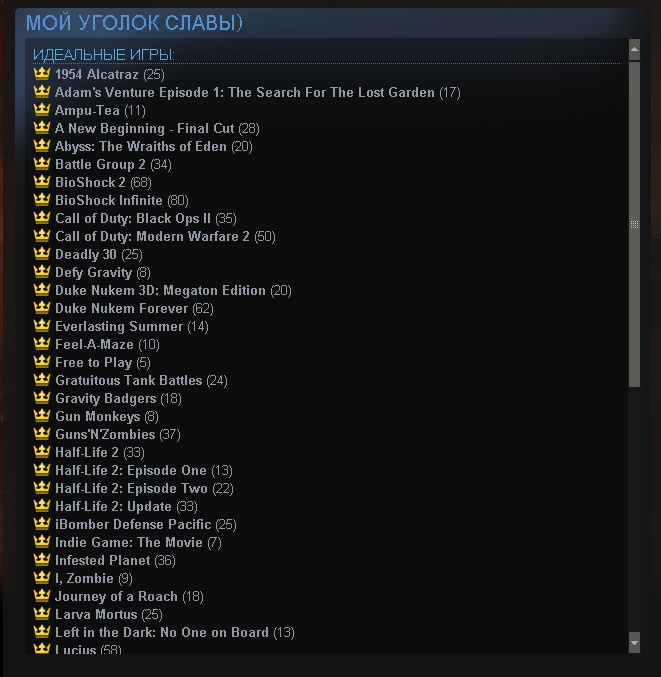 Витрина со своей информацией steam образцы