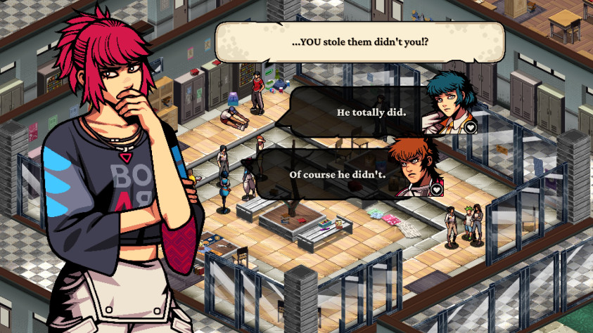 Иногда улучшать отношения удаётся выбором определённых реплик. Другие персонажи, к&amp;nbsp;счастью, не&amp;nbsp;обижаются.