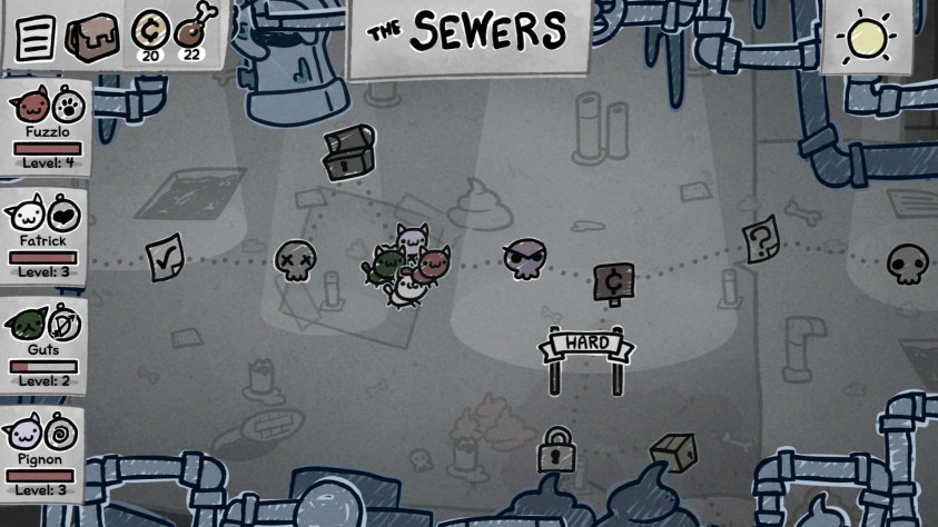 На&amp;nbsp;«харде» у&amp;nbsp;котов больше шансов найти редкие предметы, а&amp;nbsp;новые уровни они получают чаще, поскольку их&amp;nbsp;ждёт больше боёв. Но&amp;nbsp;и&amp;nbsp;противники там суровее&amp;nbsp;— можно потерять весь отряд.