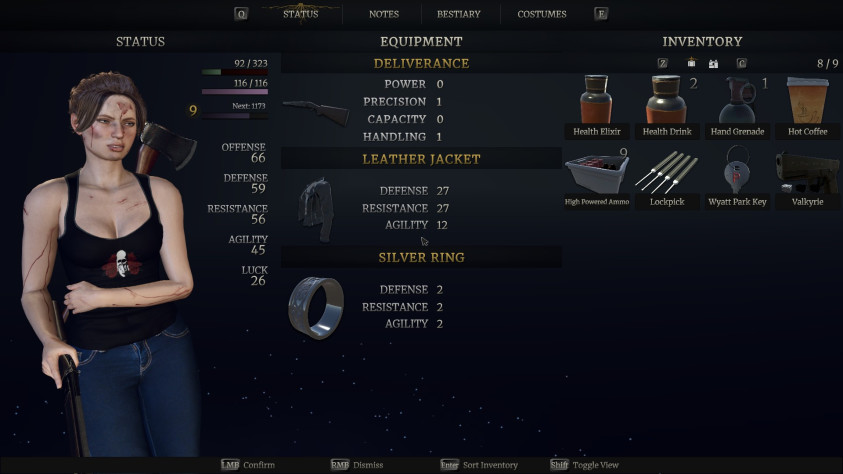 Все повреждения отражаются на&amp;nbsp;героине.