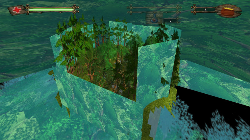 Так выглядит болото сверху - крошечный квадрат, без излишков