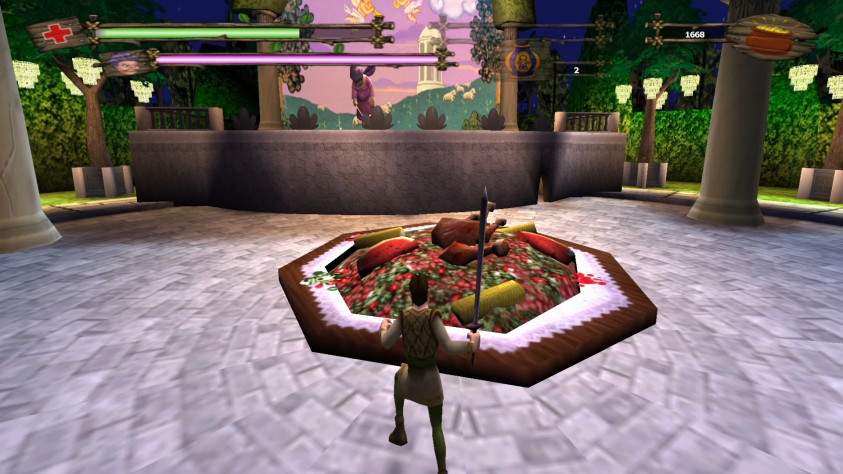 Стол с едой