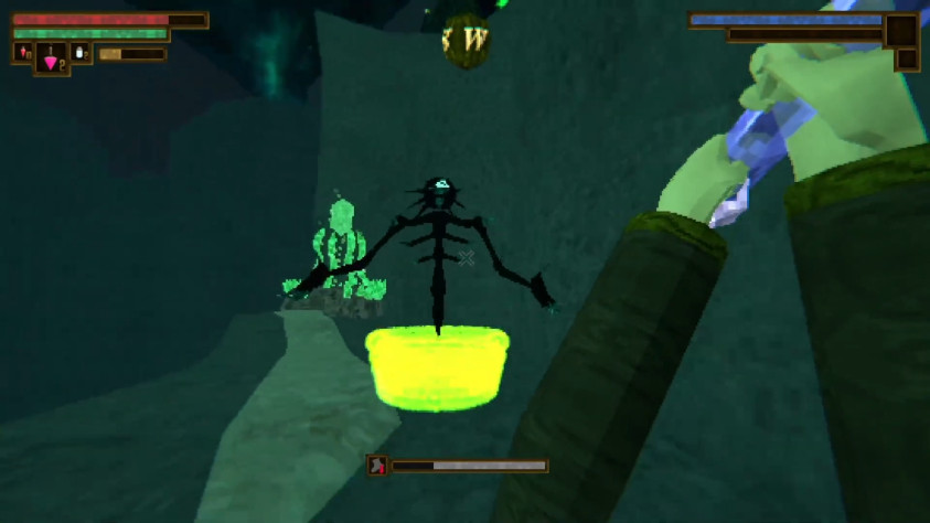 Вот этот чёрт телепортируется над нашу голову (сбить ТП нельзя)