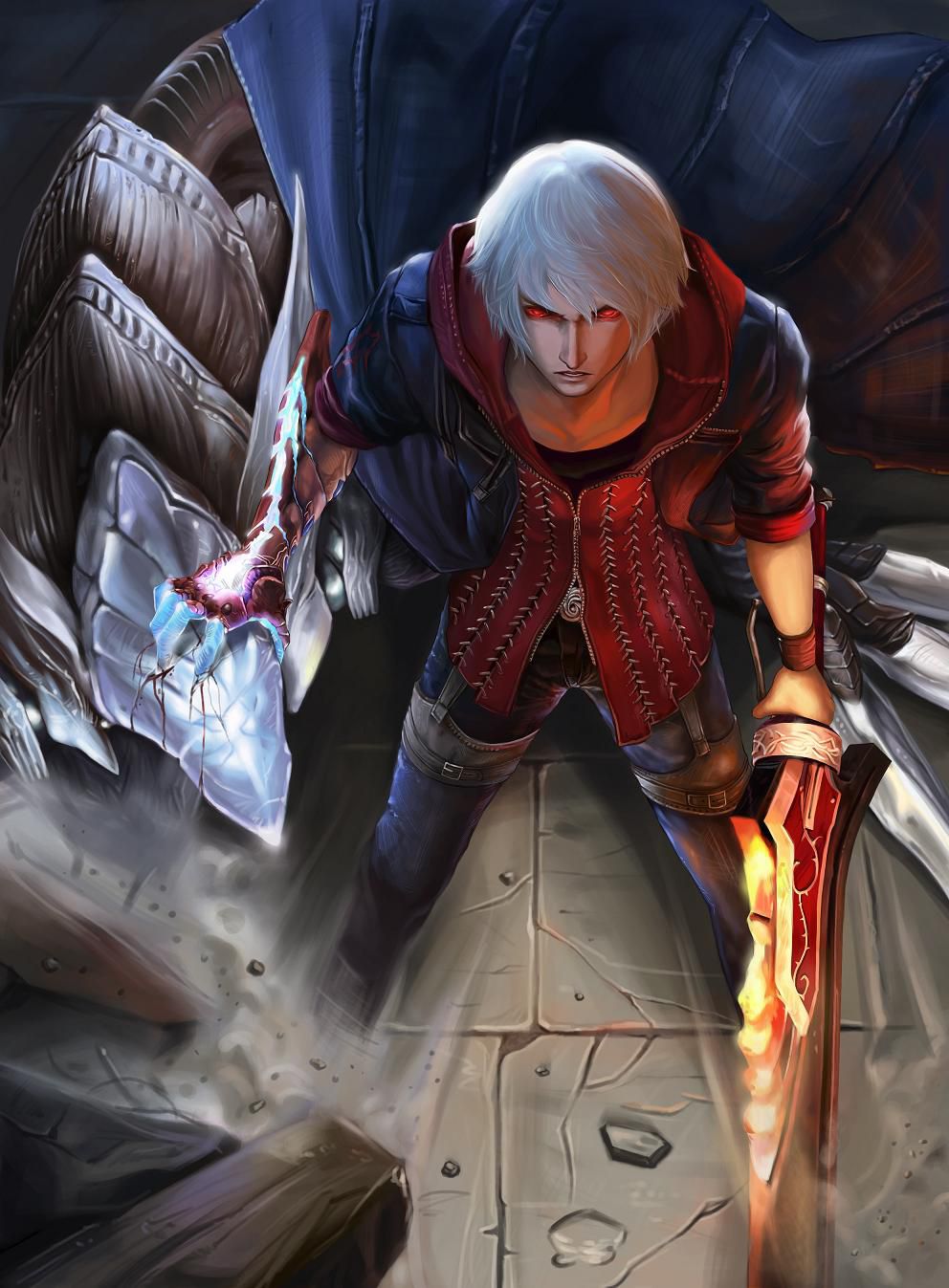 Nero art. Неро Devil May Cry. Неро DMC 4. Неро девил май край арт. Неро Devil May Cry 4.