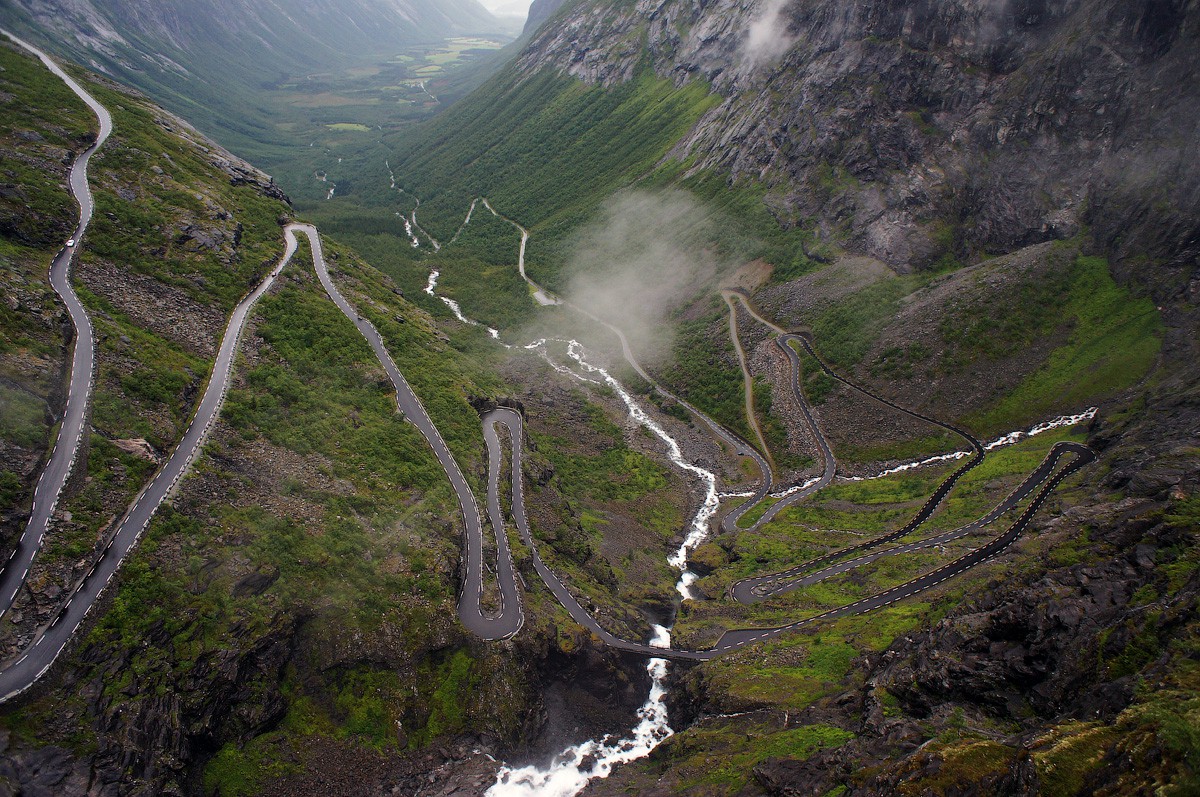 дорога троллей в норвегии