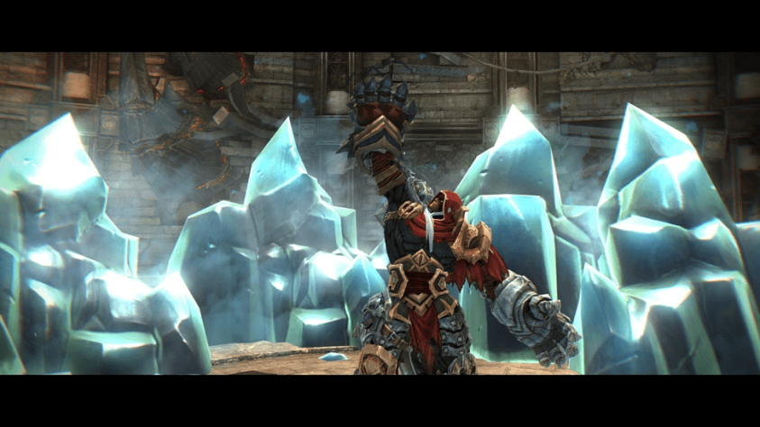 В процессе прохождения получаем перчатку, чтобы разбивать кристаллы.