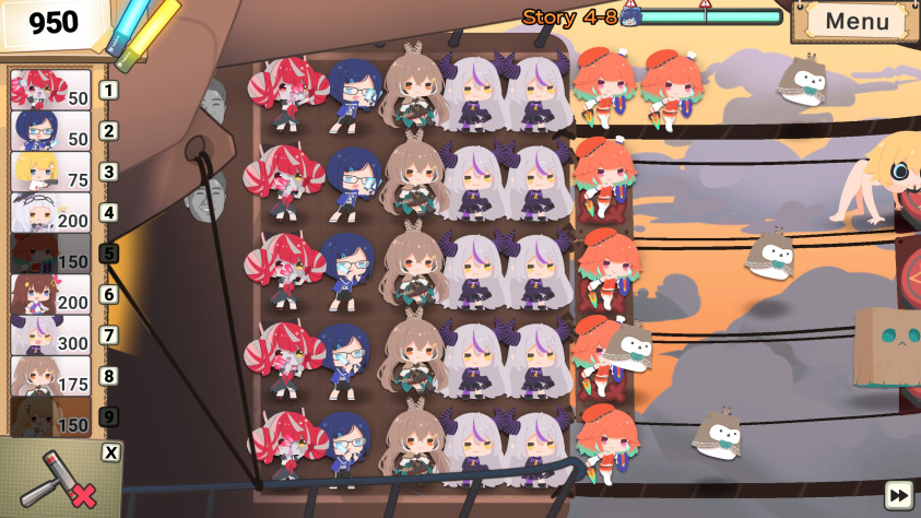 Типичная картина - холо-куклы стоят и не пускают на экран ни одного робота