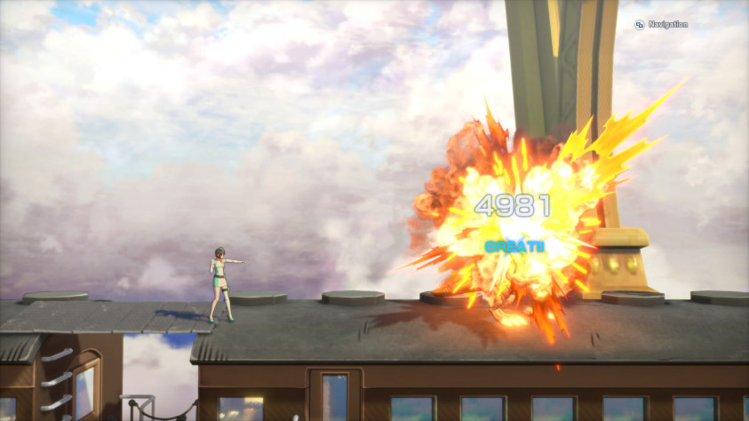 Сайд-скроллерная секция игры.