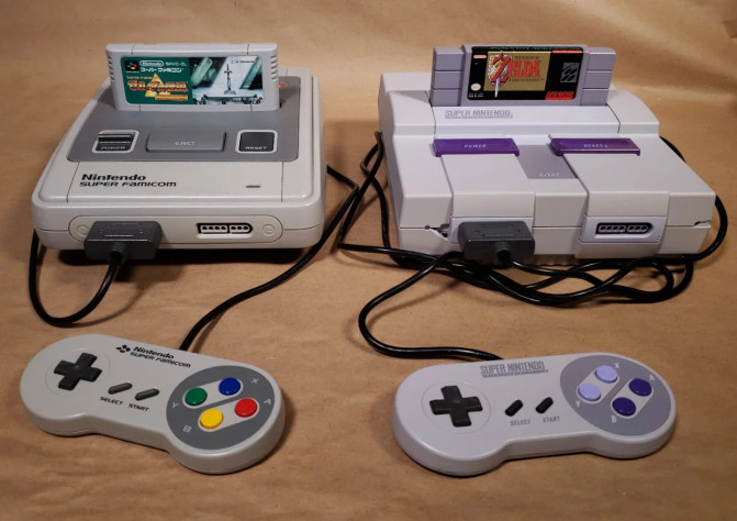 Super Famicom и&amp;nbsp;Super Nintendo Entertainment System