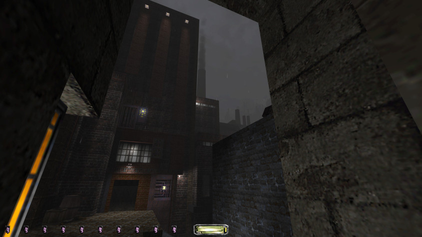 Целые районы города с фабриками, машинными комплексами, канализациями и жилыми домами.