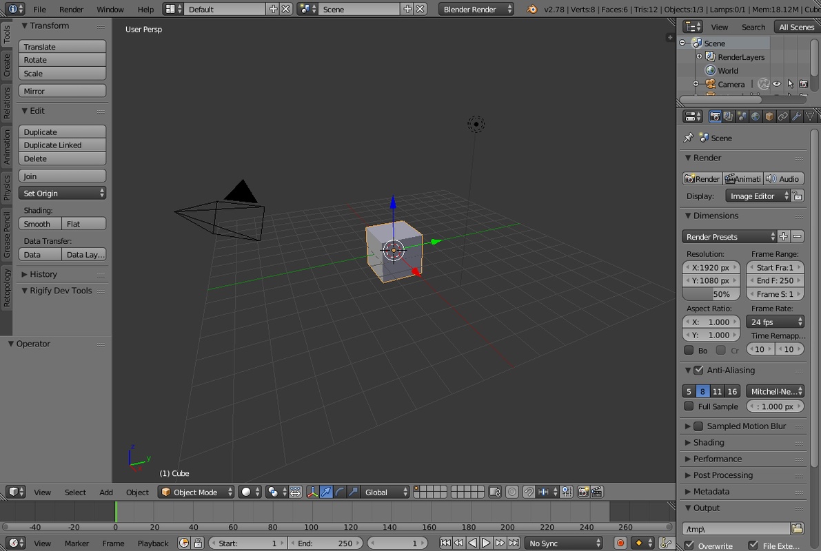 Как рендерить изображение в blender