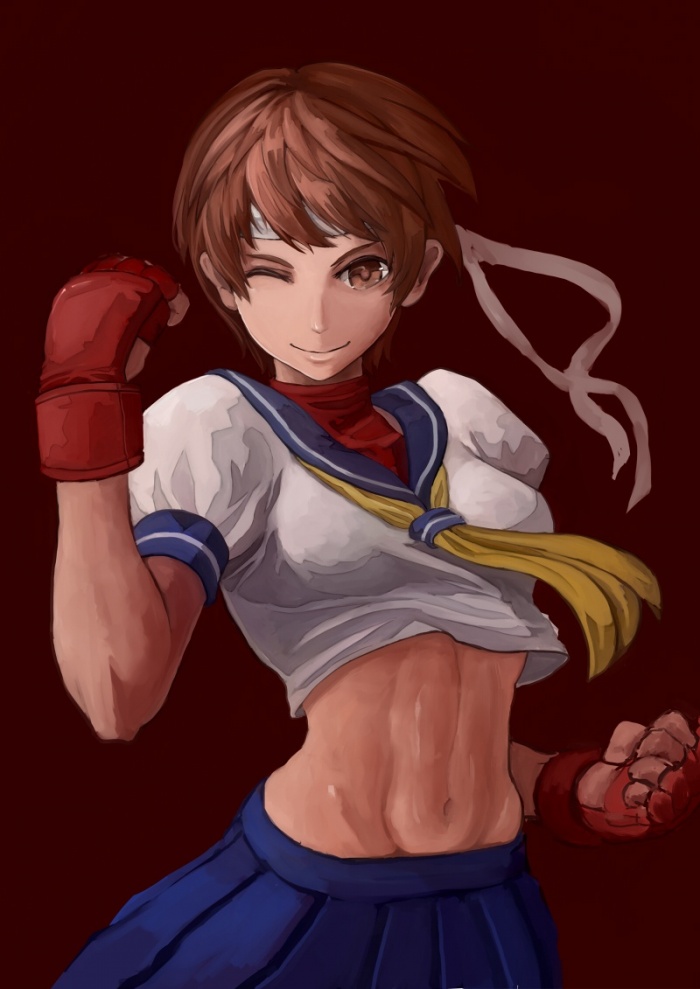 Имя: Sakura Kasugano Игра: Street Fighter Alpha 2 Совершенно точно никого н...