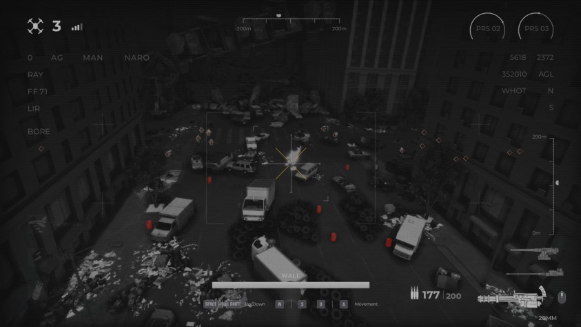 Первая последовательность, в&amp;nbsp;которой игрок управляет дроном.