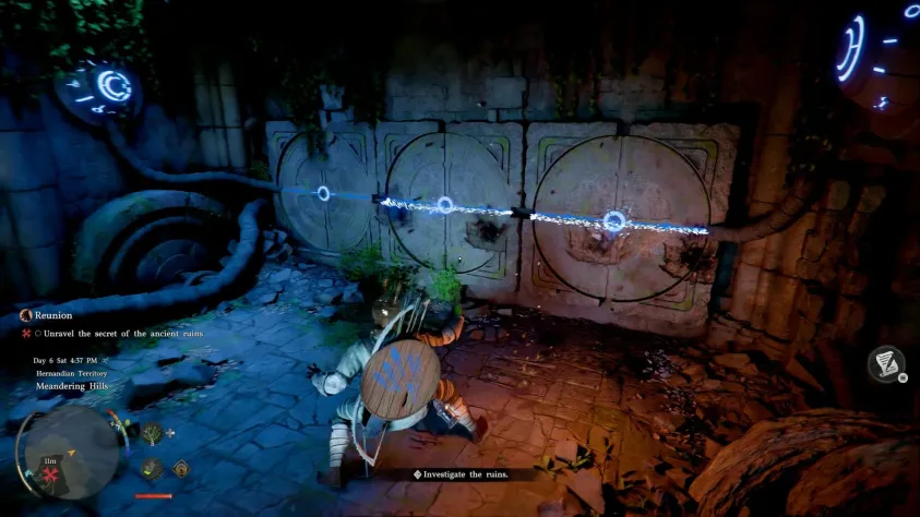 Решение головоломки в&amp;nbsp;первых древних руинах. Всего таких руин в&amp;nbsp;игре 37, но&amp;nbsp;остальные&amp;nbsp;— исключительно опциональные. В&amp;nbsp;каждых руинах вы&amp;nbsp;будете получать артефакт Бездны, активировать Камень Бездны (точка быстрого перемещения), а&amp;nbsp;также находить дополнительные награды вроде Потускневшего артефакта Бездны (используется для полного сброса навыков).