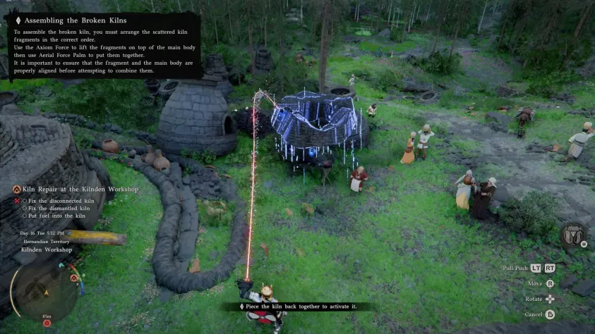 Первая часть разрушенной печи.