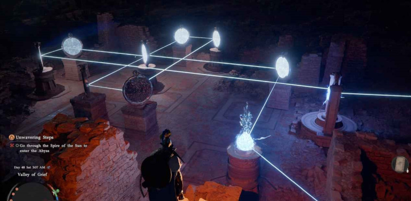 Вторая, уже решённая область с&amp;nbsp;зеркалами у&amp;nbsp;Солнечного Шпиля.