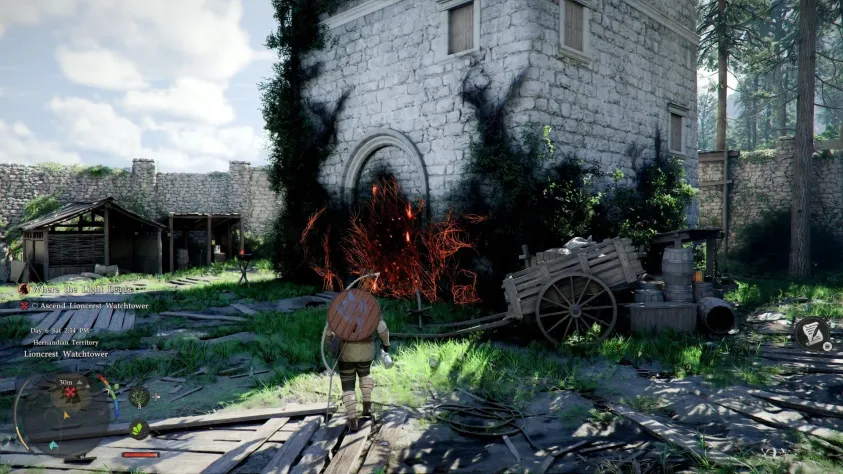 Вам не&amp;nbsp;нужны огненные стрелы. Всё, что в&amp;nbsp;игре поджигается, может быть подожжено Отражением Света (ЛКС + CTRL, затем повторно нажимаем на&amp;nbsp;CTRL, чтобы пустить луч).