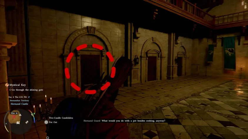 Нужная дверь в&amp;nbsp;замке Эрнанда, которая открывается таинственным ключом.