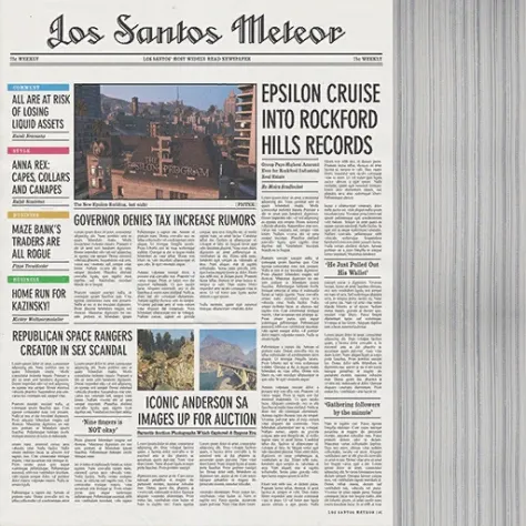 Газета Los Santos Meteor из GTA V