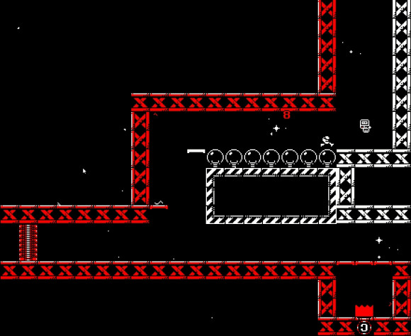 Место приземления головы отрезало камерой, но она точно мешает материализации фальшивой стены