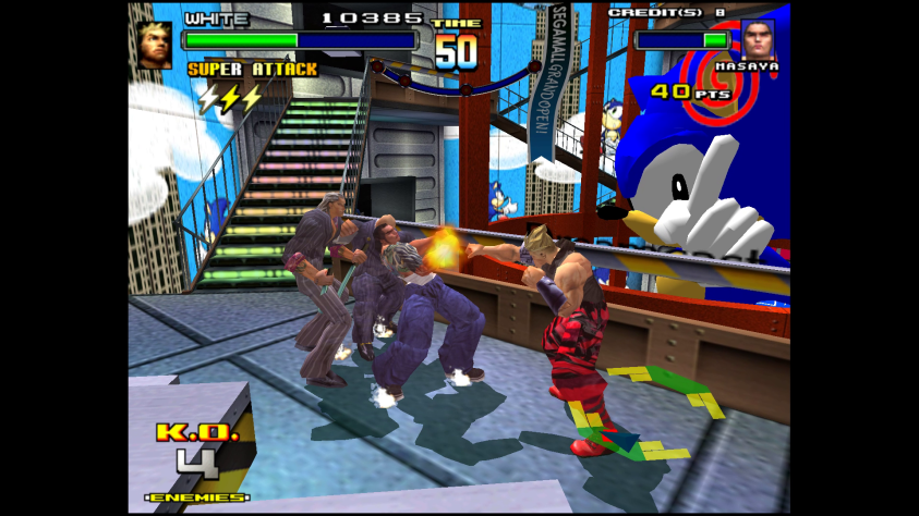 У меня тоже завалялся скриншот с Соником