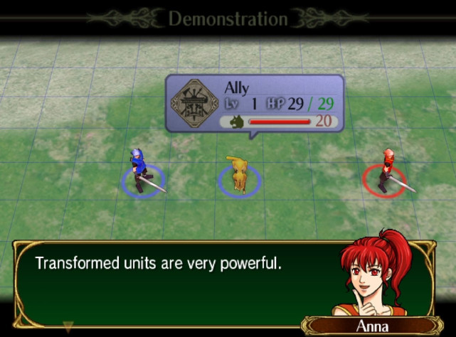 В PoR авторы начинают вводить Анну (секретный торговец, встречавшийся в прошлых частях) как маскота серии. Здесь она обучает новичков основам&amp;nbsp;