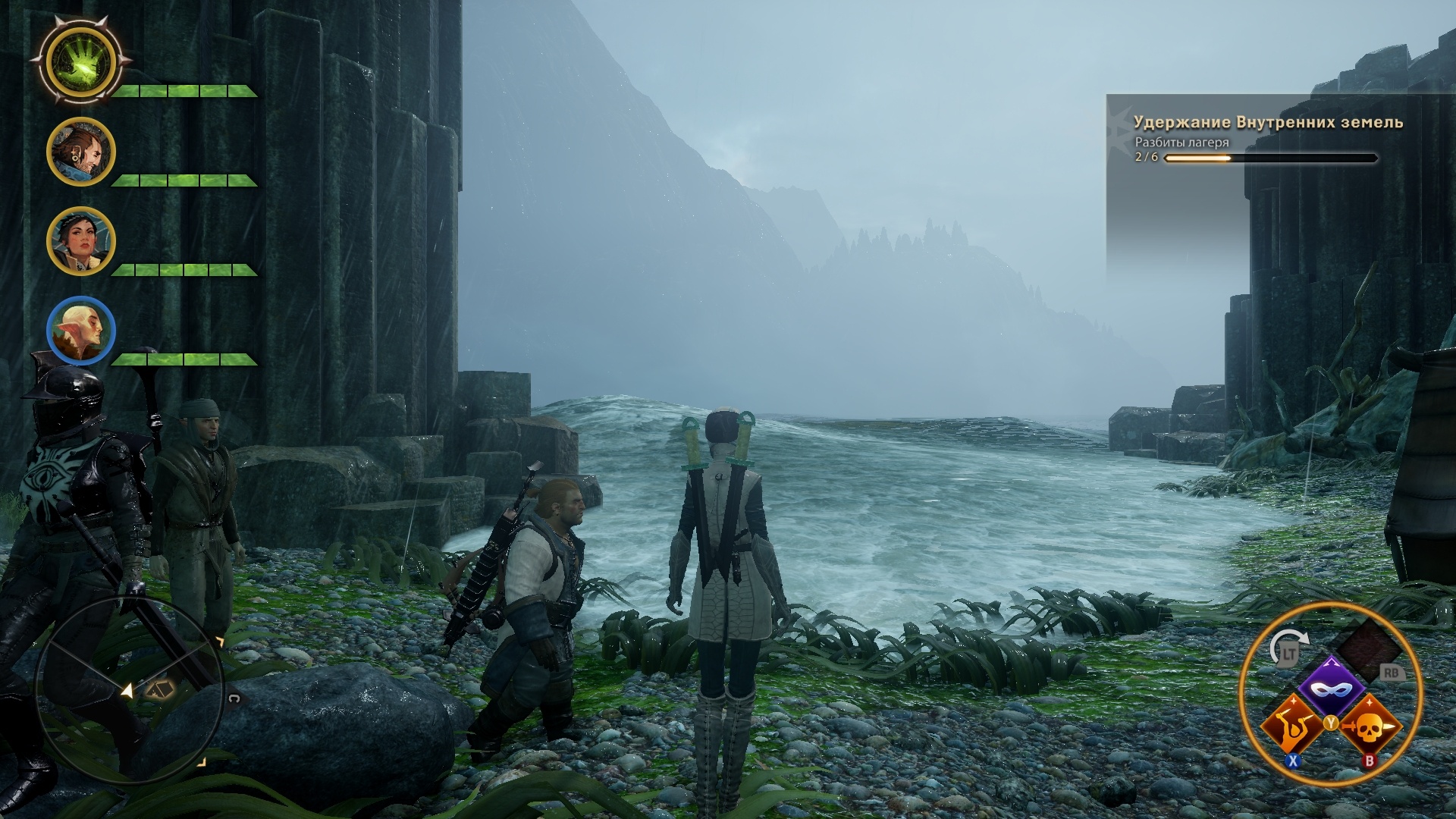 Dragon age inquisition штормовой берег осколки карта