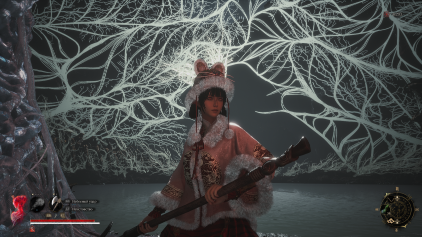 В игре есть трансмогрификация, так что моя Учан - Боевой Топор Тигра выглядела как китайская Снегурочка )