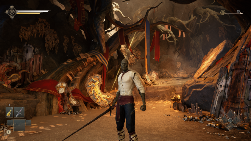 Красота начинается уже в обучающей пещере.