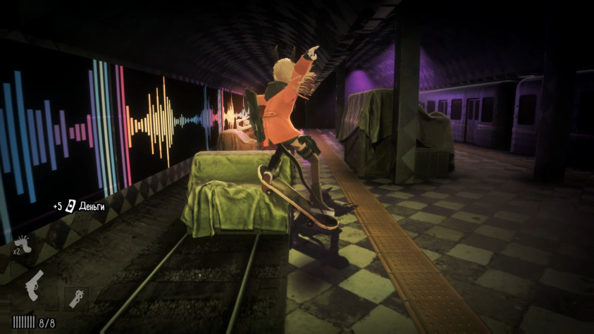 Кстати, скейт вполне себе функционален, правда у него тоже есть бесполезная функция приседания. Выглядит прикольно, но нужно вообще ни зачем.