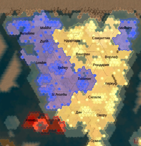 Карта городов