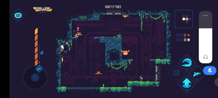 Мобильная версия: локация с врагами во время боя