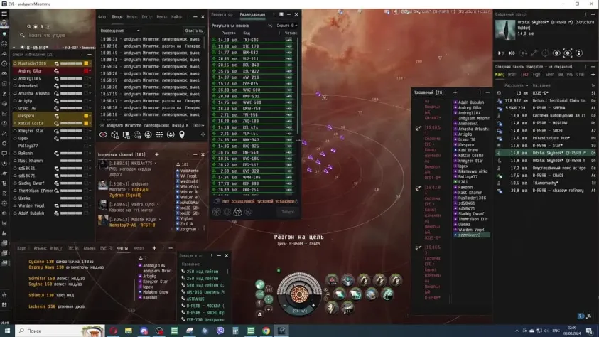 А это интерфейс&amp;nbsp;EVE Online&amp;nbsp;